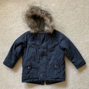 Old Navy Winter Coat with Faux Fur Collar Size 3T